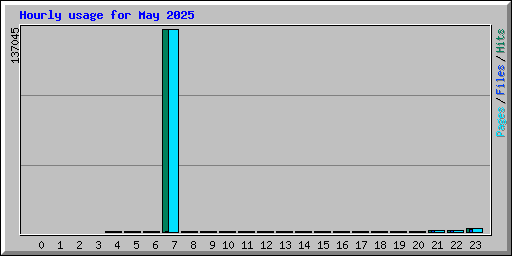 Hourly usage for May 2025